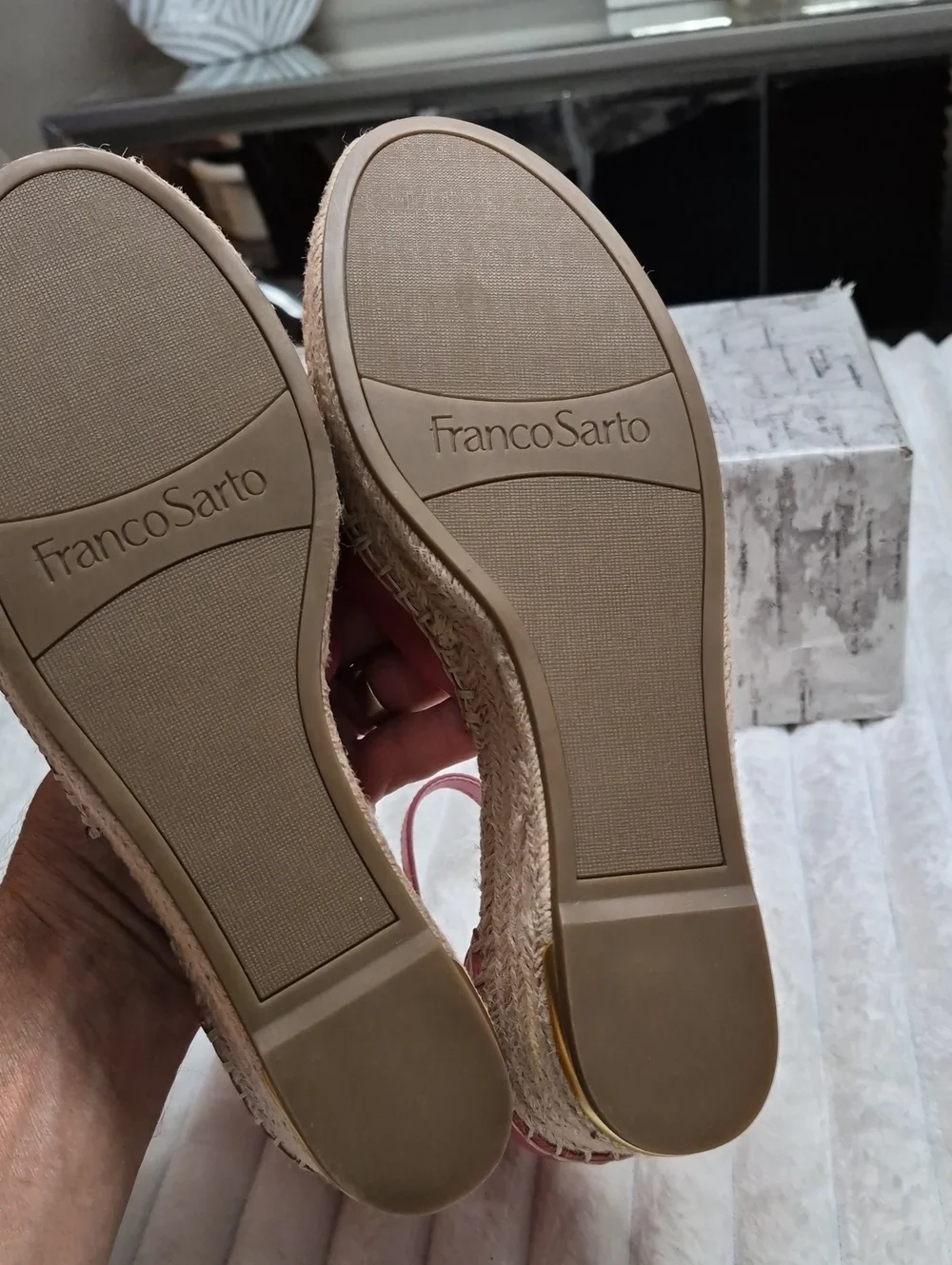 Franco Sarto Clementine Wedge Espadrille Sandals Women's Sz 11 M 🆕️ $119
